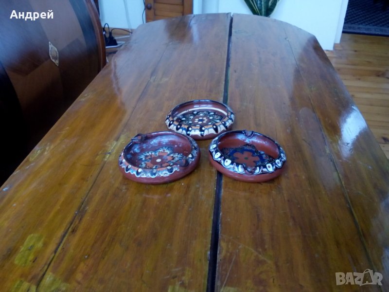 Стар керамичен пепелник,пепелници, снимка 1