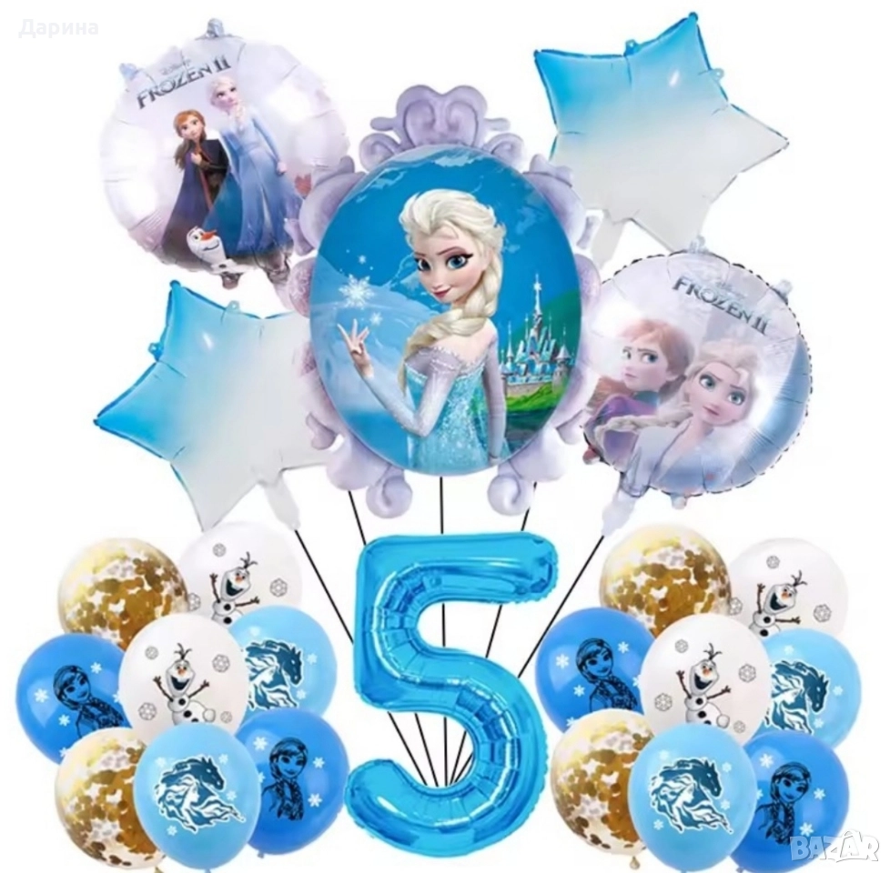 Парти сет балони Замръзналото кралство , снимка 1