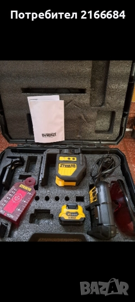 Линеен лазерен нивелир DeWALT DCE088 с червен лъч , снимка 1