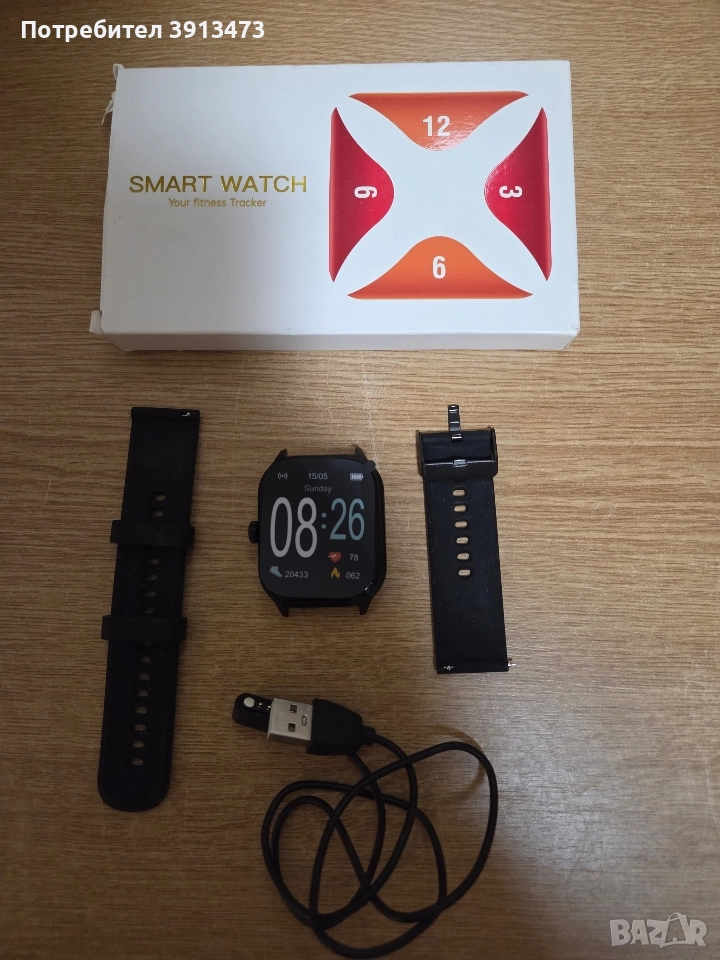 Чисто нов смарт часовник с разговор, снимка 1