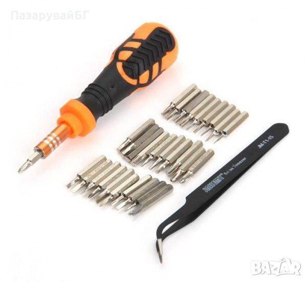 Отвертка комплект с накрайници за  лаптоп, телефон, таблет - 33бр., снимка 1