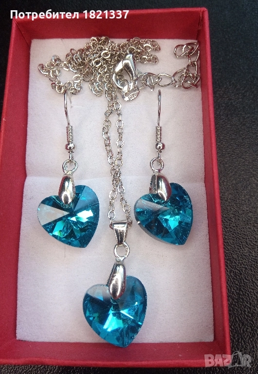 Комплект колие и обици , снимка 1