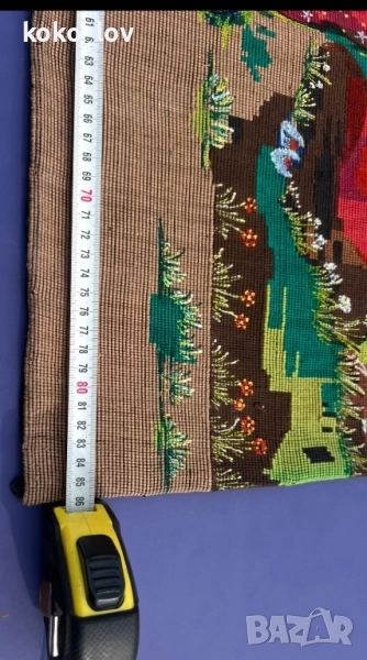 Стар гоблен тъкан, снимка 1