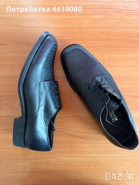 Мъжки официални обувки Cumberland – естествена кожа, номер 43, снимка 1