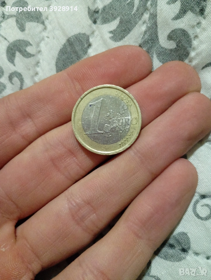 Монета 1 евро 2002 Vitruvian Man, снимка 1