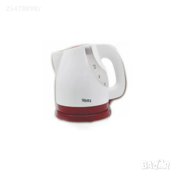 Електрическа кана Voltz 2200W, 1.6л., Бял/черен, Бял/червен, Черна, снимка 1