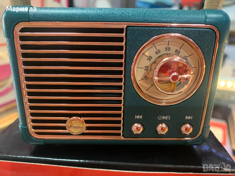 Малко Ретро Радио / Bluetooth / USB / SD / FM / Винтидж Високоговотител, снимка 1