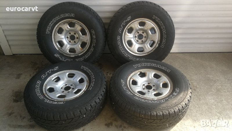 4 броя гуми YOKOHAMA Geolandar A/T-S 265/75R16 с джанти за Nissan Pathfinder / Navara d40 7JX16'', снимка 1