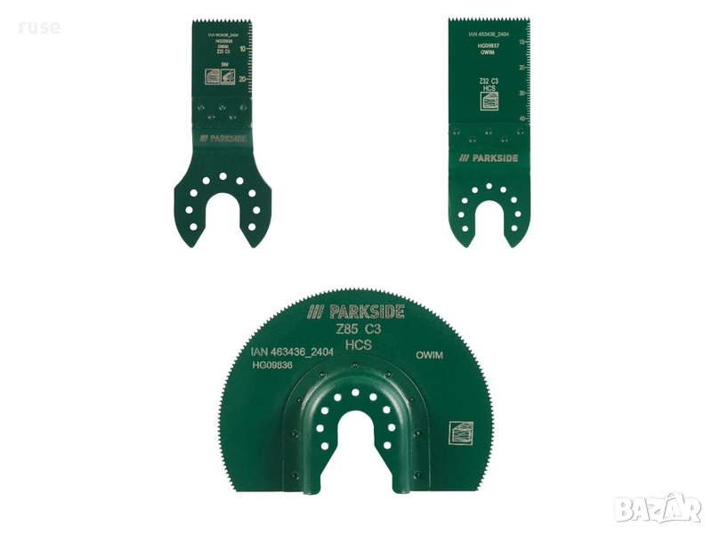 НОВИ! Нож сегмент за мултифункционален инструменти Parkside 3 модела, снимка 1