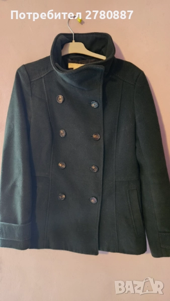 Дамско палто връхна дреха H&M в тъмно зелено, размер 38- М. , снимка 1