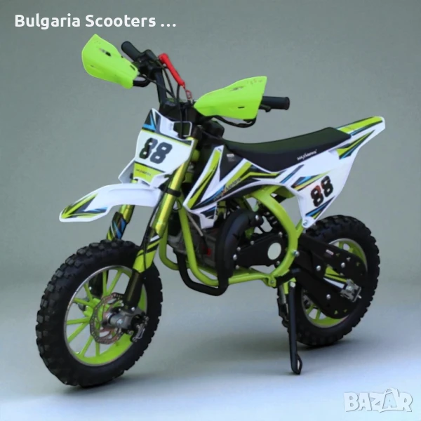 Детски бензинов кросов мотор MaxMotors MX SPORT 49CC - Green, снимка 1