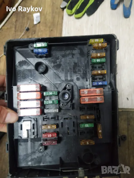 Бушонно табло за VW Touran, 2003-2010г., 1K0 937 800 AC, 1K0937800AC, 1K0 937 125A, 1K0937125A, 0-17, снимка 1