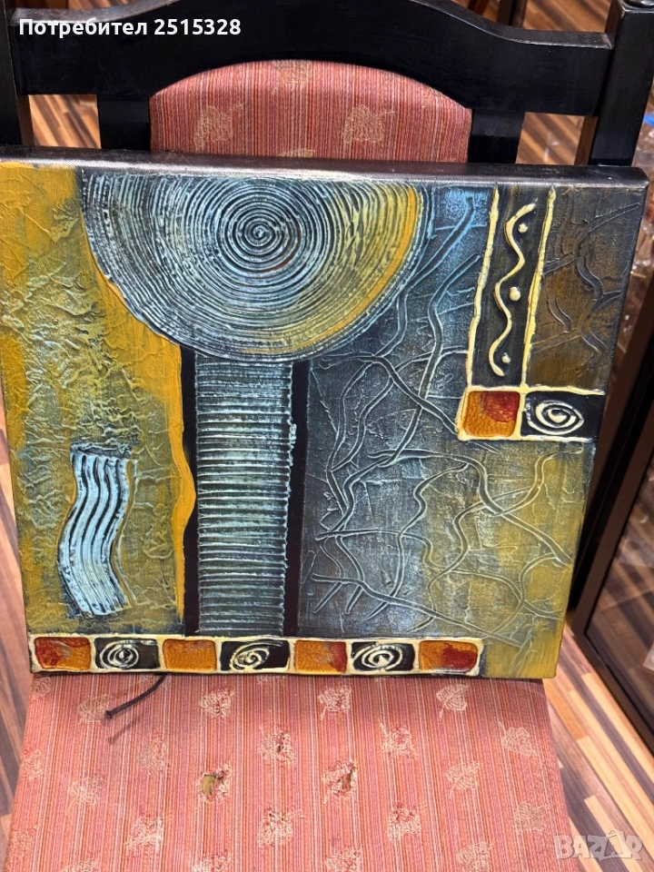 картина абстракт арт деко, снимка 1