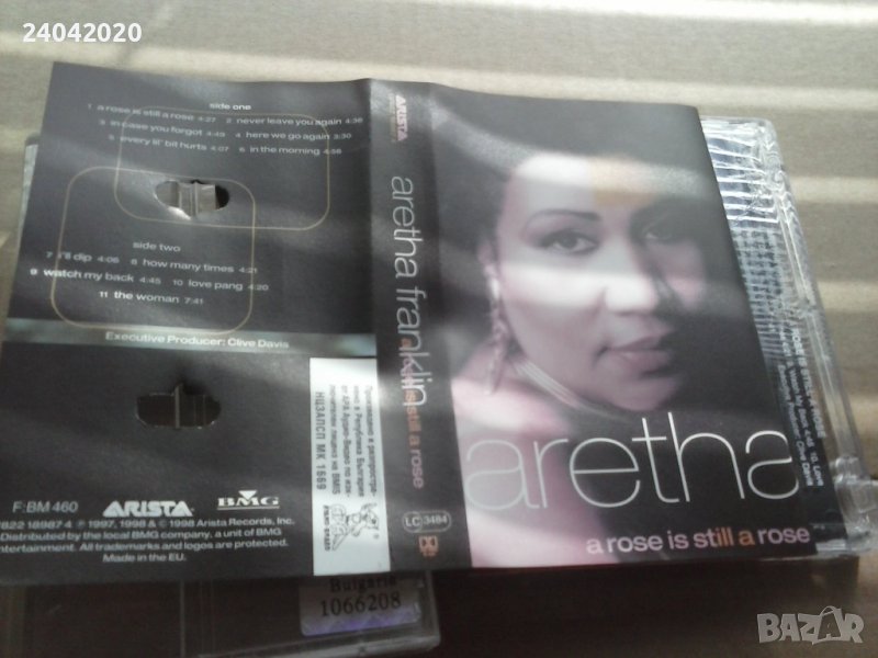 Aretha Franklin – A Rose Is Still A Rose лицензна касета, снимка 1