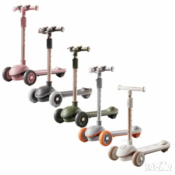   Музикална сгъваема детска тротинетка, снимка 1