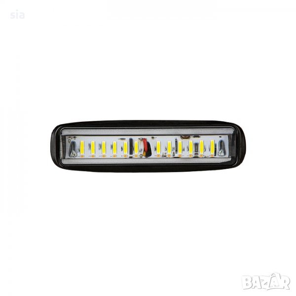 Халоген диоден, 72W, 155*42*45мм., 6000К, 10-30V, черен, снимка 1