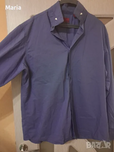 Мъжка лилава риза голям размер, снимка 1