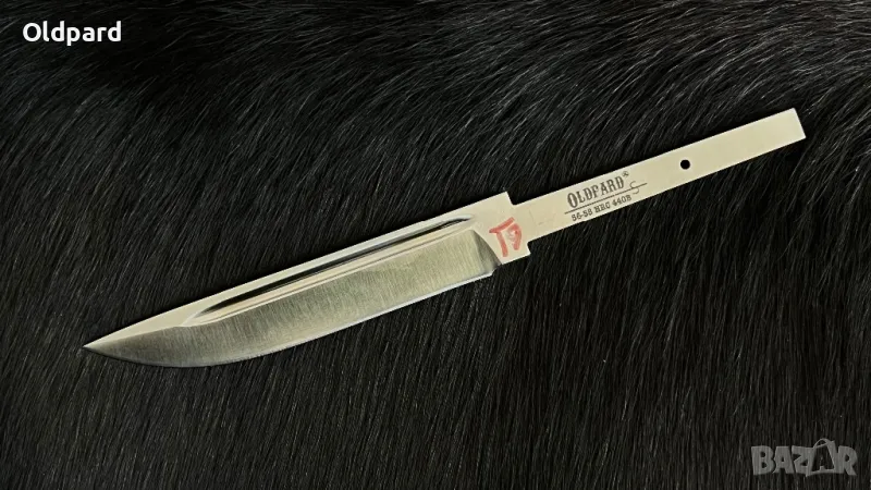 Висококачествено острие за монтиране на нож. Тип острие: финландски нож (drop point). , снимка 1