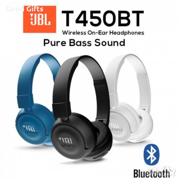 JBL T450BT Bluetooth Безжични слушалки с микрофон, снимка 1
