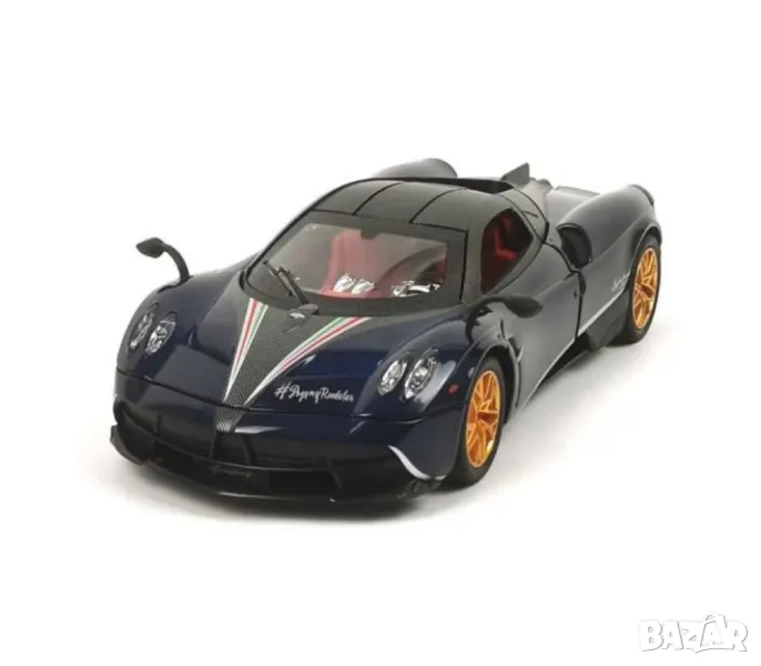 Метална количка Pagani с пушек, звук и светлина, снимка 1