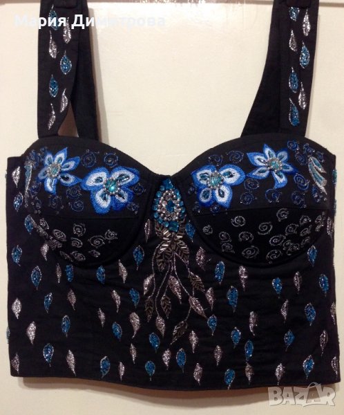 Модерно бюстие с камъни , снимка 1