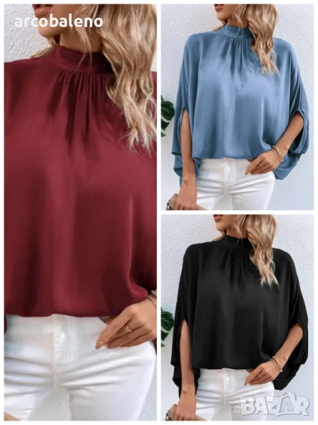 Модна дамска риза с плътен цвят, 3цвята , снимка 1