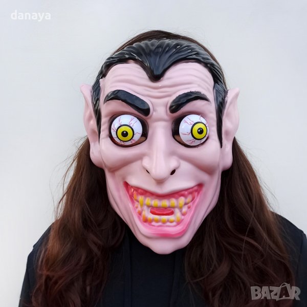 3101 Страшна парти маска Вампир с изпъкнали очи, снимка 1