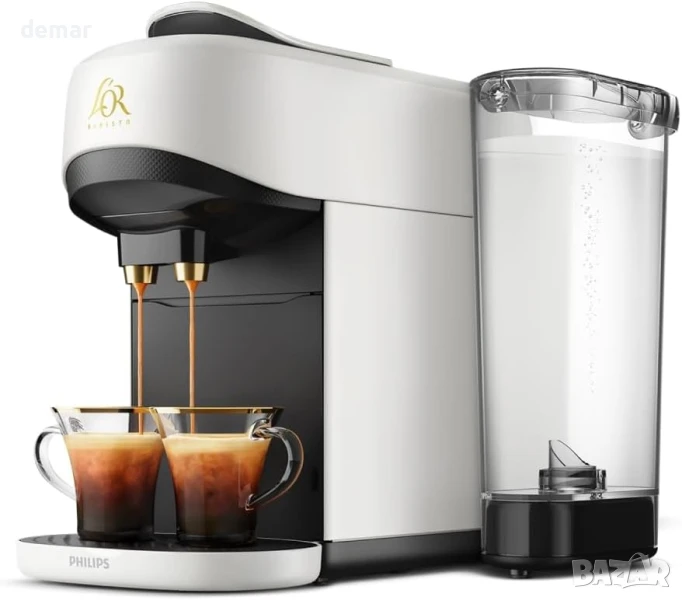 Кафемашина с капсули Philips L’OR BARISTA, 19 бара, сатенено бяло, снимка 1
