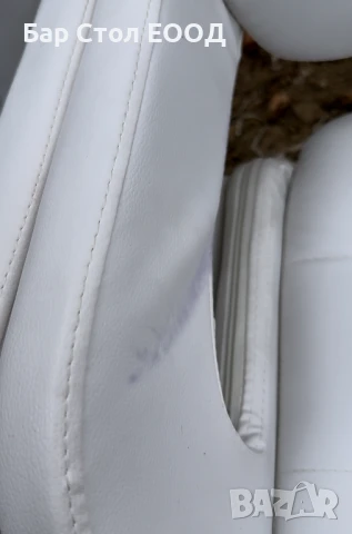 БЯЛ БАР СТОЛ VERSAY с фабрични дефекти и 24м Гаранция, снимка 4 - Столове - 50871702