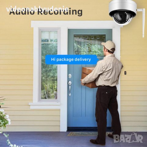 WIFi Super UltraHD 2/5MP 2592*1944 Onvif H.265 Безжична IP Камера SonyIMX335 Микрофон mSD Карта Слот, снимка 8 - IP камери - 31249932