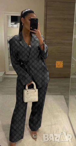 дамски комплект сако и панталон gucci 