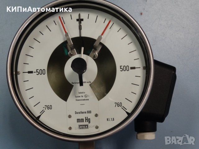 Ел. контактен Манометър WIKA Ф 160, -760/+760 mmHg, снимка 2 - Резервни части за машини - 34452561