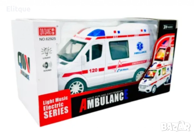 Реалистична линейка със светлинни и звукови ефекти, снимка 3 - Коли, камиони, мотори, писти - 52743566