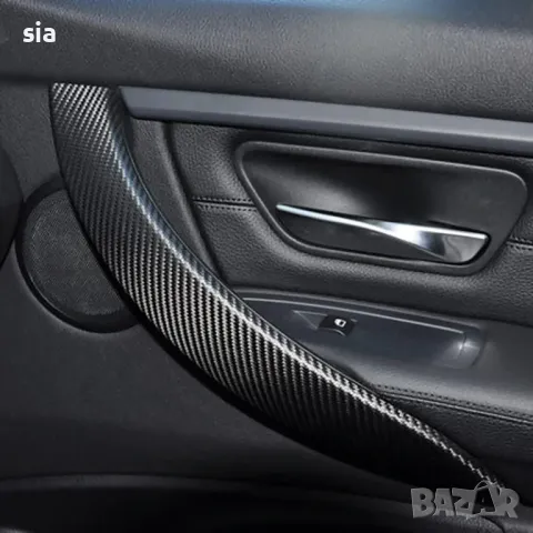 Фолио за автомобил, за табло, прагове, огледала, Карбон, 3 размера, снимка 4 - Аксесоари и консумативи - 47456621