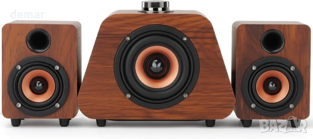 Компютърни високоговорители със субуфер 2.1, USB захранване, Bluetooth 5.0 и RCA вход (K02)