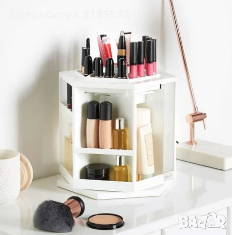 Козметичен органайзер, въртящ се на 360 градуса, капацитет до 70 продукта HZH8, снимка 5 - Други - 50928214