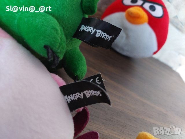 Лот плюшени играчки Angry birds, снимка 3 - Плюшени играчки - 44328384