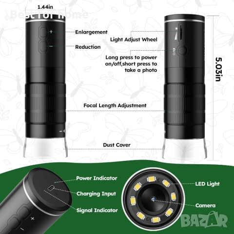 MAXLAPTER цифров микроскоп, снимка 6 - Друга електроника - 52693772