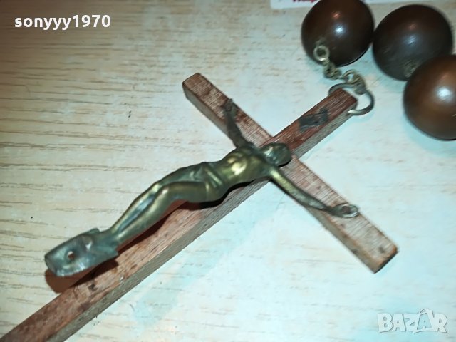 дървен кръст с христос и ланец-1.2метра, снимка 11 - Колекции - 29266925