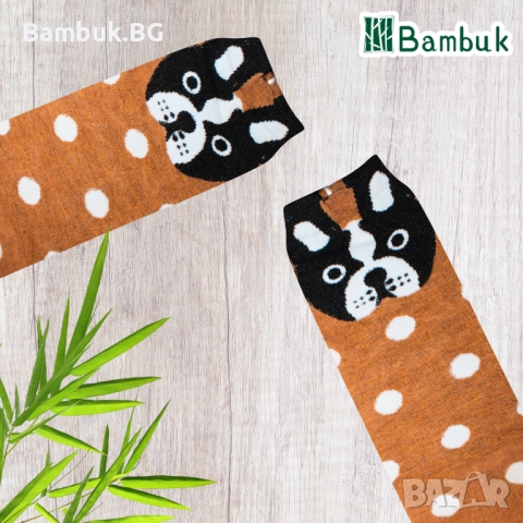 Дамски чорапи за весело настроение “Сладки кученца”, снимка 3 - Други - 52577770