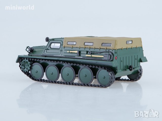 ГАЗ-47 ГТ-С верижен снегоход 1954 - мащаб 1:43 на АвтоИстория моделът е нов в кутия, снимка 4 - Колекции - 29542620