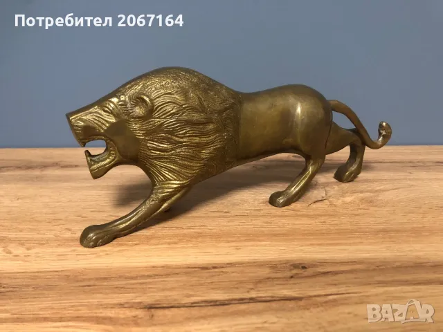 Голям бронзов лъв, снимка 8 - Антикварни и старинни предмети - 48721906