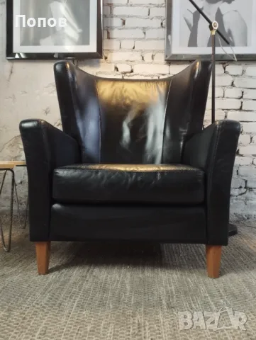 Голямо кожено кресло ENGELL, снимка 5 - Дивани и мека мебел - 49156170