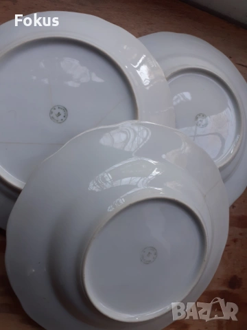 Български порцелан три големи чинии, снимка 6 - Антикварни и старинни предмети - 53268218