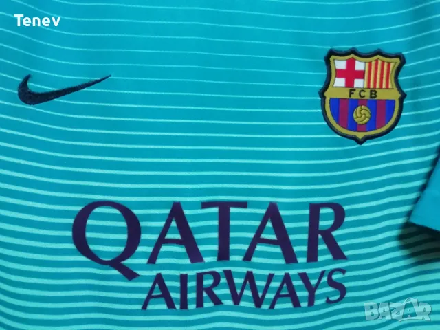 FC Barcelona Nike оригинална тениска фланелка Барселона 2016/2017 трети екип , снимка 4 - Тениски - 48444112
