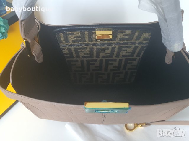 Fendi Peekaboo X-Lite medium Cappuccino , снимка 2 - Чанти - 33736667