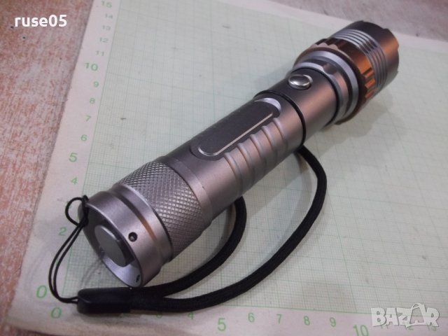 Фенер акумулаторен регулируем нов работещ, снимка 7 - Прожектори - 38185275