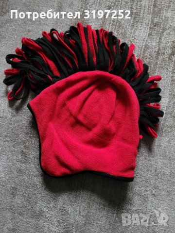 Зимна шапка в стил пънк прическа, снимка 2 - Шапки - 34980294