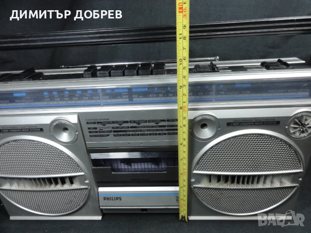 СТАР РЕТРО РАДИО КАСЕТОФОН PHILIPS D8134 AUSTRIA, снимка 12 - Радиокасетофони, транзистори - 52077210