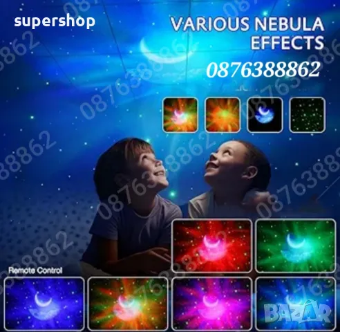 Звезден Лед Проектор Астронавт с Дистанционно, Блутуут, Музика, снимка 9 - Други - 47888836